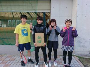 2019.11.24 SUN ナッキー杯 お茶GET! 鹿児島テニスサークル 週末修行