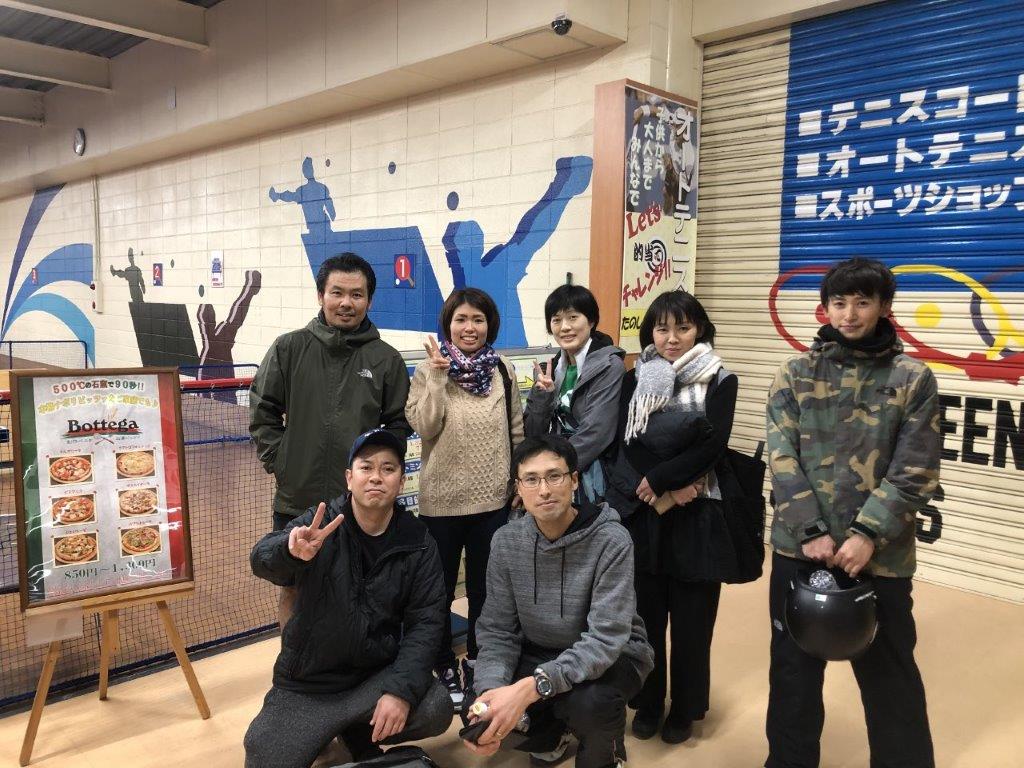 2019.12.22 SUN 佐光君送別テニス！雨で中止、遊んで食事会！鹿児島テニスサークル 週末修行 WBT ドクロ・ガイコツ