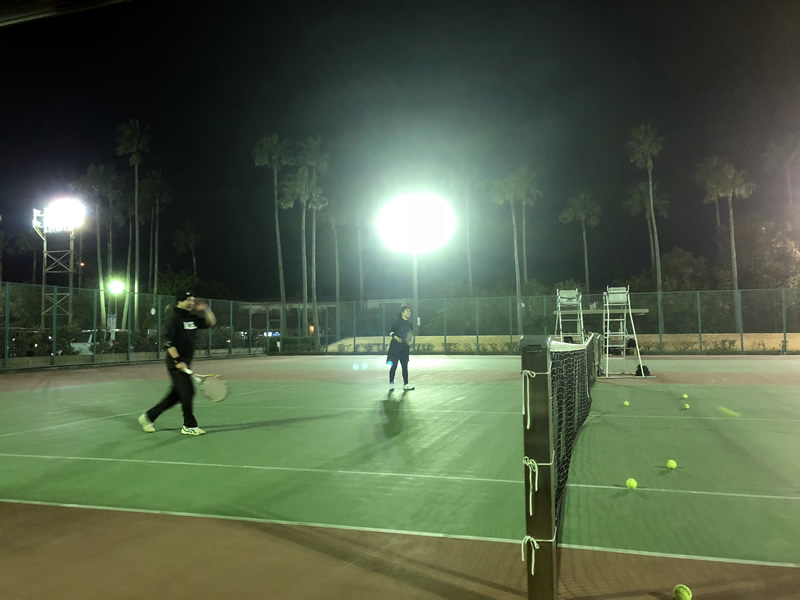 2018.02.07 水曜日 初級のみ球出し練習！ 週末修行 in 緑地コート