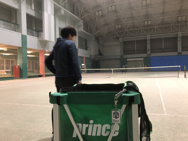 鹿児島テニスサークル?週末修行 2018.01.31 水曜日 1月最後の修行！in 伊集院 小鶴ドーム